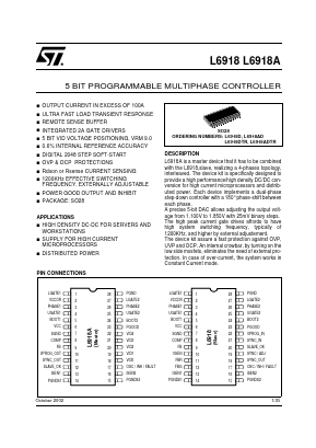 L6918 Datasheet PDF STMicroelectronics