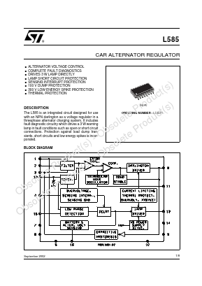 L585D1 Datasheet PDF STMicroelectronics