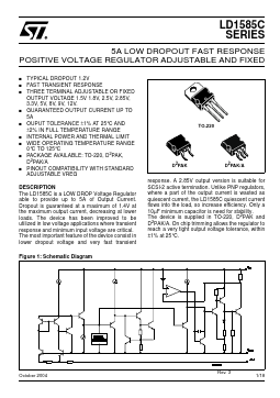 LD1585CD2M28 Datasheet PDF STMicroelectronics
