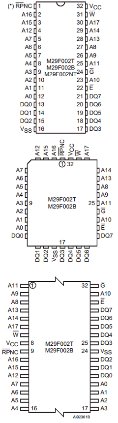 M29F002T-70N1 Datasheet PDF STMicroelectronics