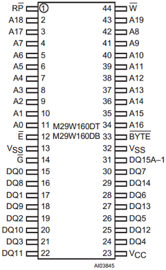 M29W160DB70M1 Datasheet PDF STMicroelectronics