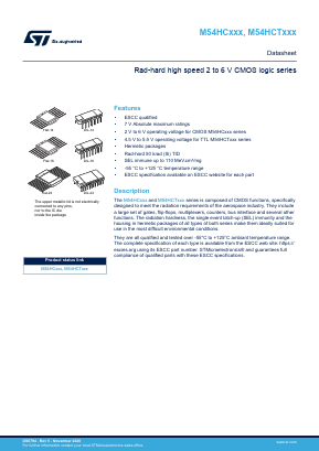 M54HC541KT Datasheet PDF STMicroelectronics