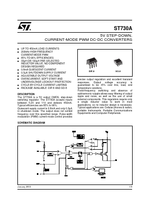 ST730ACN Datasheet PDF STMicroelectronics