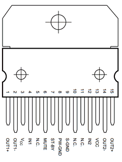 TDA7266 Datasheet PDF STMicroelectronics