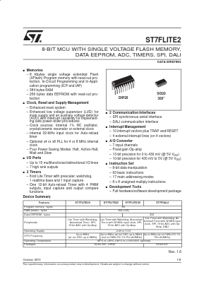 ST7FDALIF2B6 Datasheet PDF STMicroelectronics