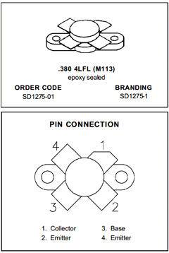 SD1275-1 Datasheet PDF STMicroelectronics
