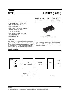 LIS1R02(L6671) Datasheet PDF STMicroelectronics