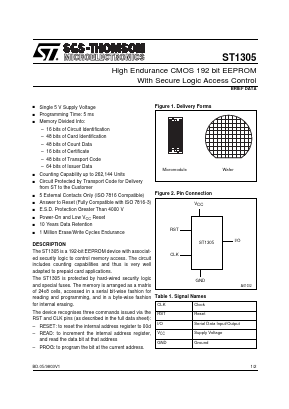 ST1305 Datasheet PDF STMicroelectronics