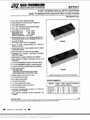 ST7271J1 Datasheet PDF STMicroelectronics