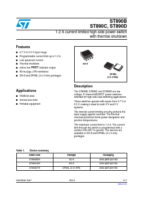 ST890D Datasheet PDF STMicroelectronics