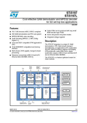 STI5197L Datasheet PDF STMicroelectronics