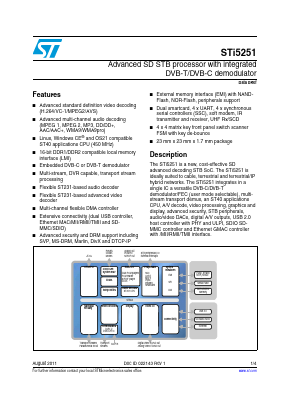 STI5251 Datasheet PDF STMicroelectronics