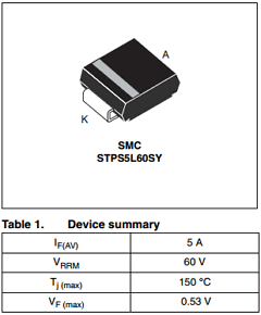 STPS5L60-Y Datasheet PDF STMicroelectronics