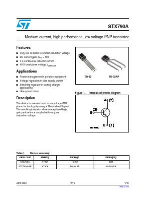 STX790A-AP Datasheet PDF STMicroelectronics