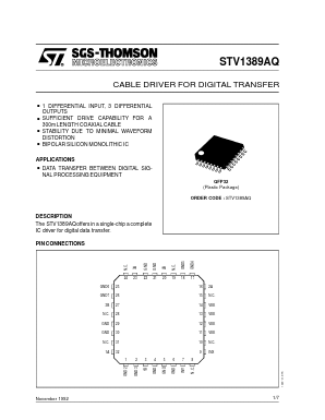 STV1389AQ Datasheet PDF STMicroelectronics