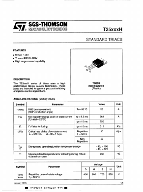 T2513M Datasheet PDF STMicroelectronics