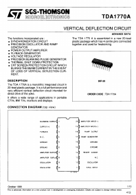 TDA1770A Datasheet PDF STMicroelectronics
