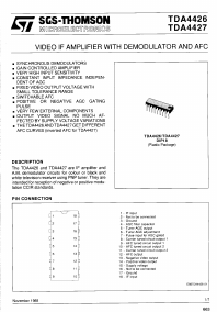 TDA4427 Datasheet PDF STMicroelectronics