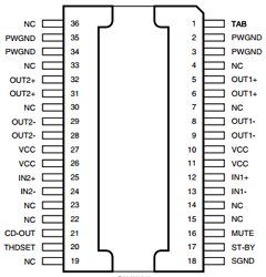 TDA7376PD Datasheet PDF STMicroelectronics