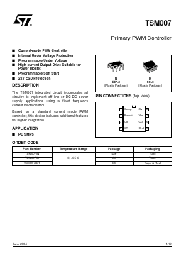 TSM007 Datasheet PDF STMicroelectronics