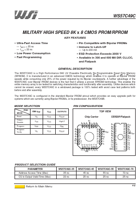 WS57C49C-1 Datasheet PDF STMicroelectronics