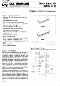 Z8002B1V Datasheet PDF STMicroelectronics
