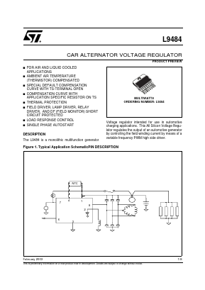 L9484 Datasheet PDF STMicroelectronics