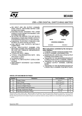 M3488 Datasheet PDF STMicroelectronics
