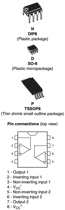 TL082AIDT Datasheet PDF STMicroelectronics