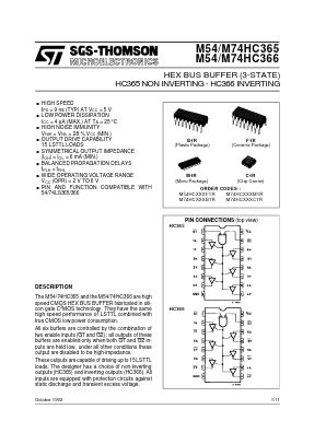 M74HC366B1R Datasheet PDF STMicroelectronics