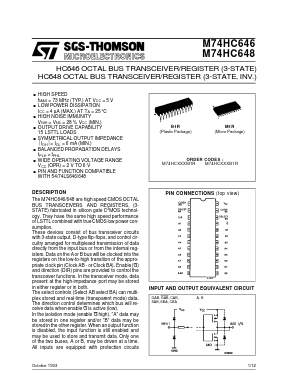 M74HC648 Datasheet PDF STMicroelectronics