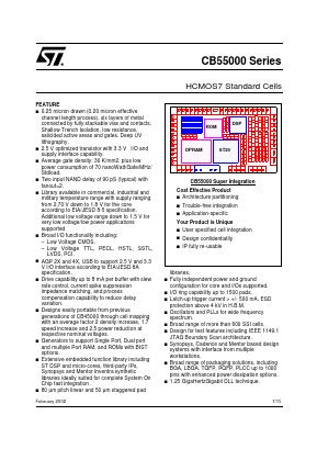 CB55000 Datasheet PDF STMicroelectronics