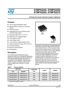 STMPS2262TTR Datasheet PDF STMicroelectronics