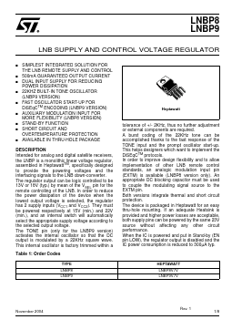 LNBP8V7V Datasheet PDF STMicroelectronics