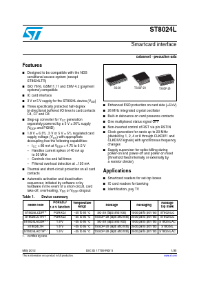 ST8024LC Datasheet PDF STMicroelectronics