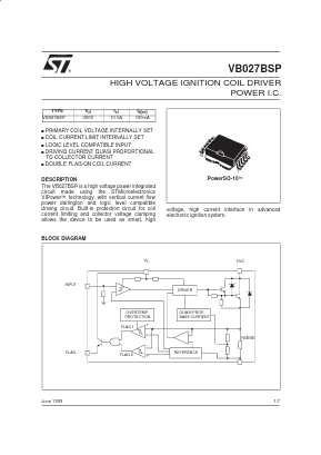 VB027BSP Datasheet PDF STMicroelectronics