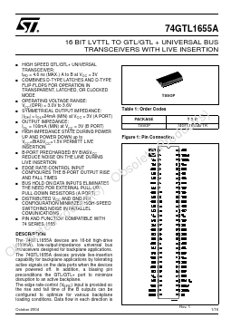 74GTL1655A Datasheet PDF STMicroelectronics