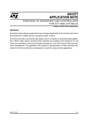 AN1077 Datasheet PDF STMicroelectronics