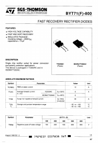 BYT71-200 Datasheet PDF STMicroelectronics