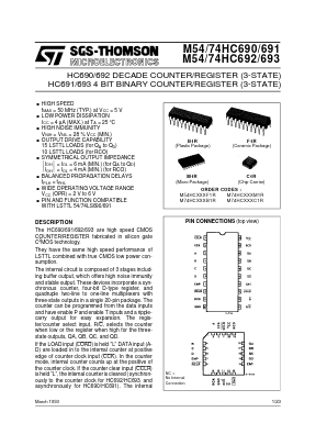 M74HC693C1R Datasheet PDF STMicroelectronics