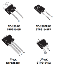 STPS1545G Datasheet PDF STMicroelectronics