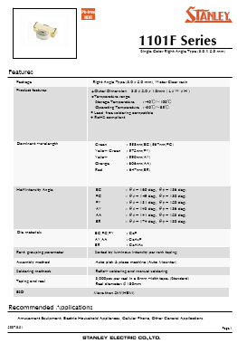 AA1101F Datasheet PDF STANLEY ELECTRIC CO.,LTD.