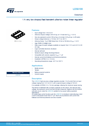 LD56100 Datasheet PDF STMicroelectronics