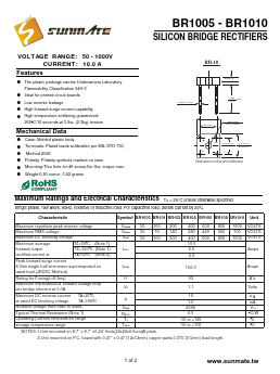 BR108 Datasheet PDF SUNMATE electronic Co., LTD