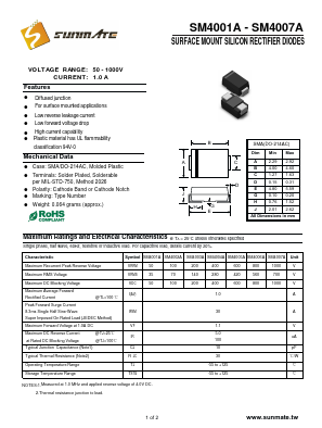 SM4004A Datasheet PDF SUNMATE electronic Co., LTD