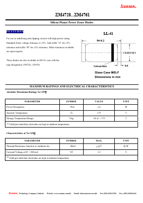 ZM4744 Datasheet PDF Suntan Capacitors