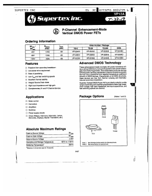 VP12A Datasheet PDF Supertex Inc