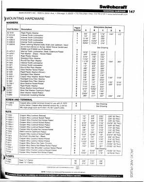 S2207 Datasheet PDF Switchcraft, Inc.