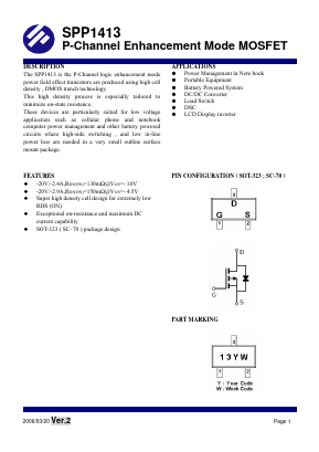 SPP1413 Datasheet PDF SYNC POWER Crop.