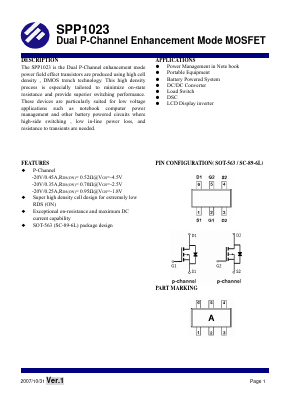 SPP1023 Datasheet PDF SYNC POWER Crop.